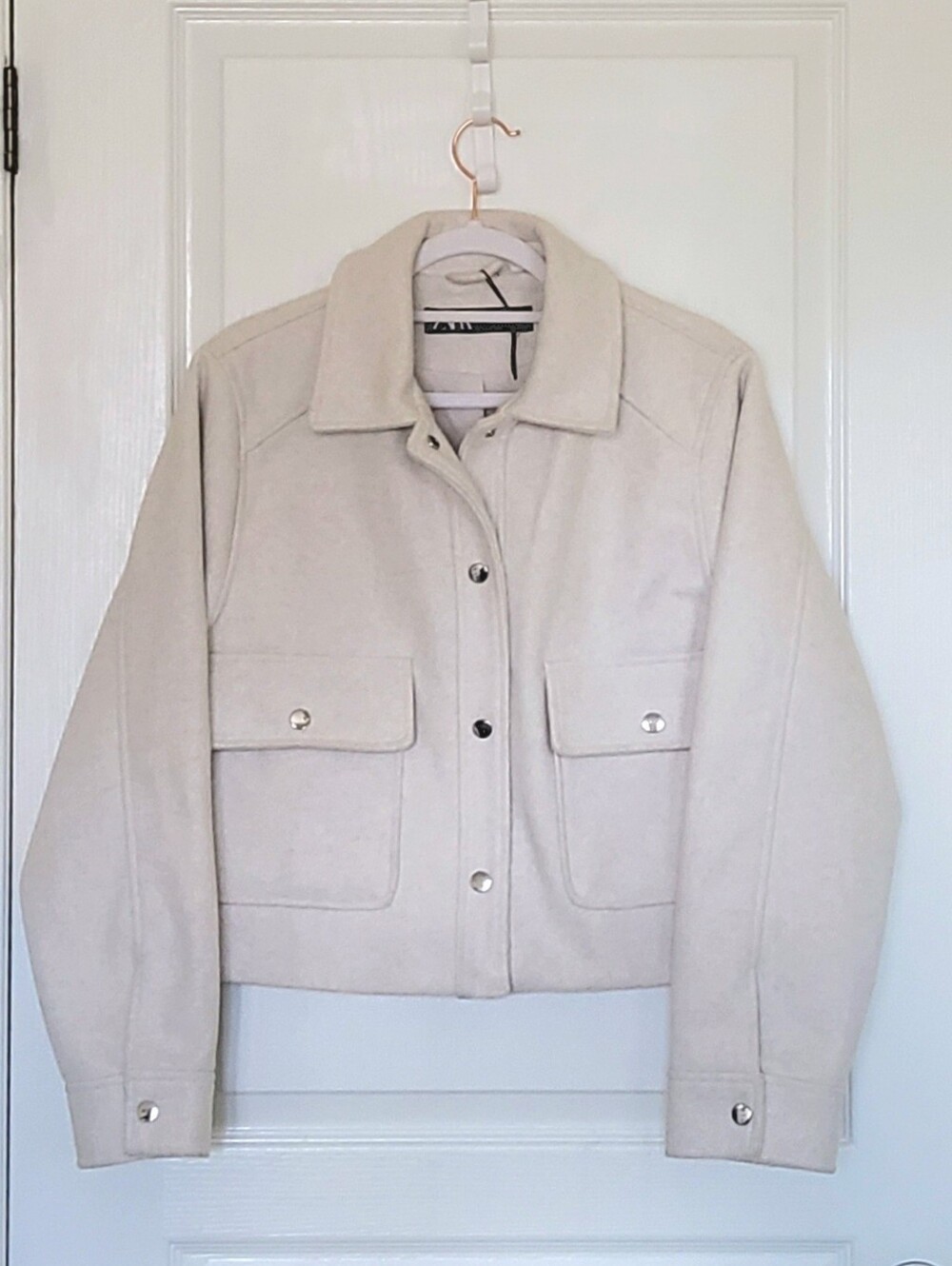 ZARA Cropped Utility Jacket